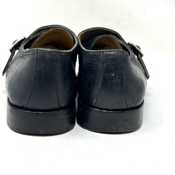 Mercanti Florentini Dress Shoes Monk Strap Black Leather Mens 8.5 Made In Italy main image 6